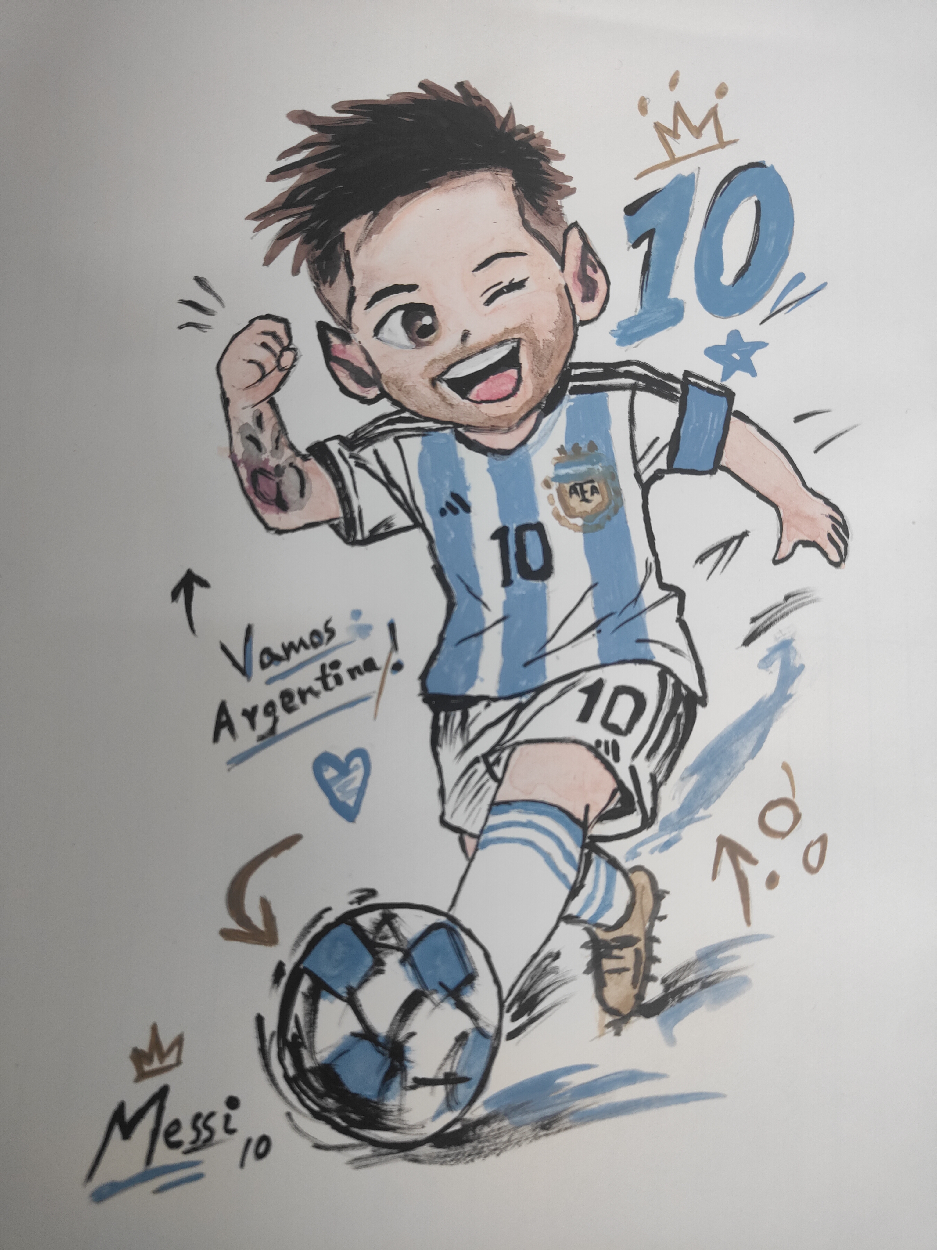 Messi Painting